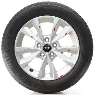 Audi A3 8Y Winterräder 5 V-Speichen Design Semperit 205/55R16 DOT25 8Y0071496 - Bild 2