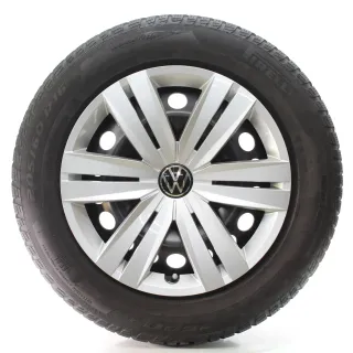 VW Touran 5T1 Winterräder Stahl Pirelli 205/60R16 96H DOT24 5QA601027C/D - Bild 4