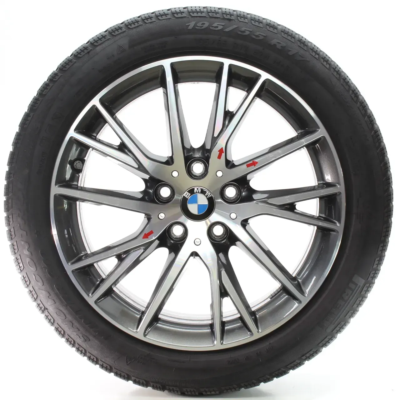 BMW 1er F40 2er F44 Winterräder Y-Speiche 489 Pirelli 195/55R17 92H 7849122 - Bild 1