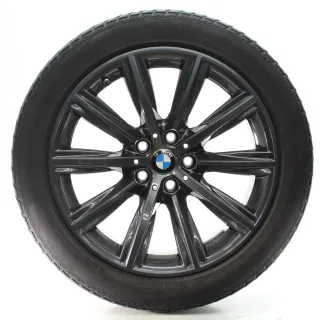 BMW 5er G30 G31 Winterräder V-Speiche 684 Orbitgrey Goodyear 245/45R18 6874441 - Bild 1