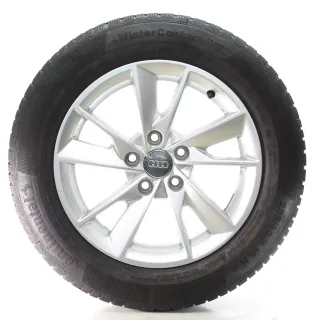 Audi A4 8W Winterräder 5-Arm-Facetten Conti 205/60R16 92H DOT24 8W0601025B - Bild 4
