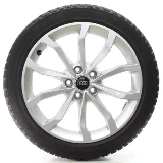Audi A4 S4 8W Winterräder 10-Speichen V-Design 225/45R18 95H DOT23 8W0601025ED - Bild 1