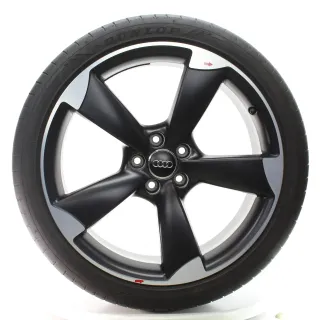 Audi Q3 8UB Sommerräder Rotor Schwarz Matt Dunlop 255/35R20 DOT23 8U0601025L - Bild 1
