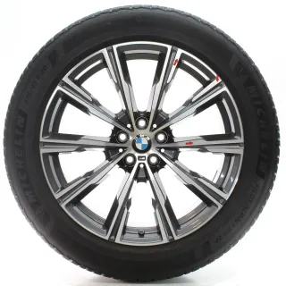 BMW X5 G05 X6 G06 Winterräder Sternspeiche 740 M 275/45R20 110V DOT23 8071996 - Bild 2