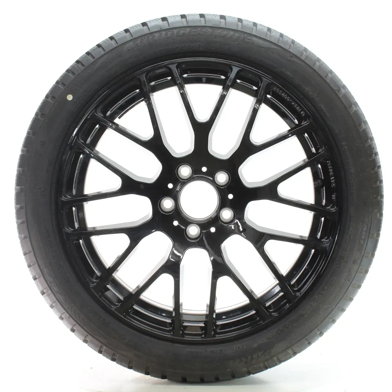 BMW 1er F70 Winterräder Platin Y-Speiche Bridgestone 225/45R18 DOT25 KBA50952 - Bild 1
