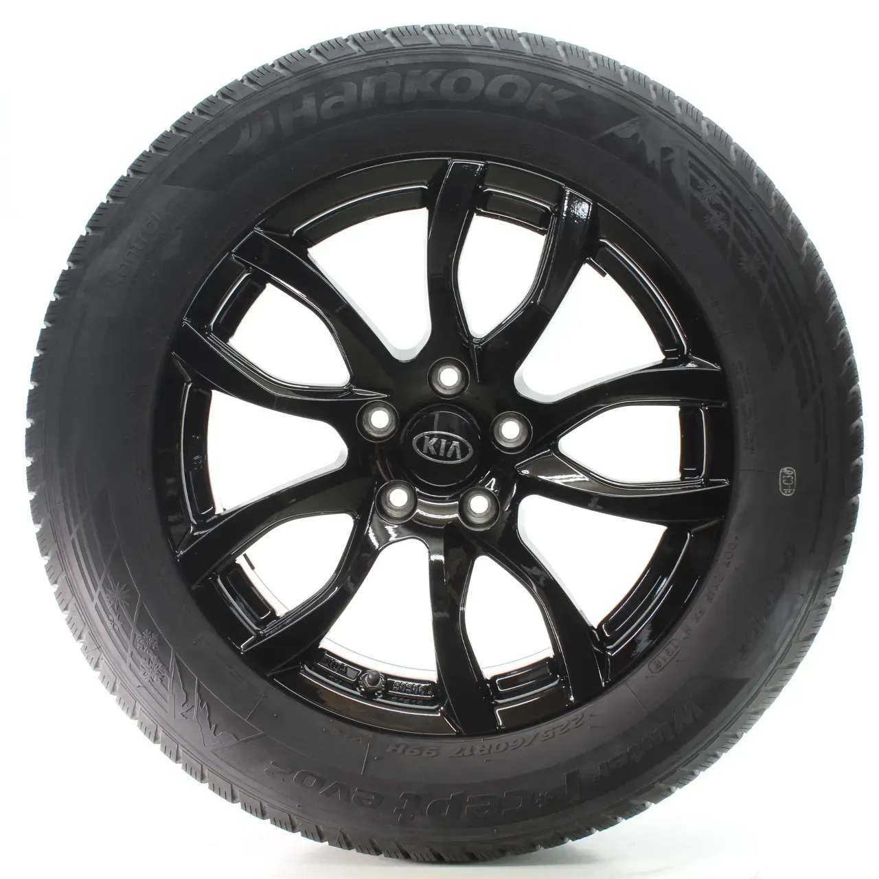 KIA Sportage QL Winterräder 5-Doppelspeichen Schwarz Hankook 225/60R17 KBA50506 - Bild 1