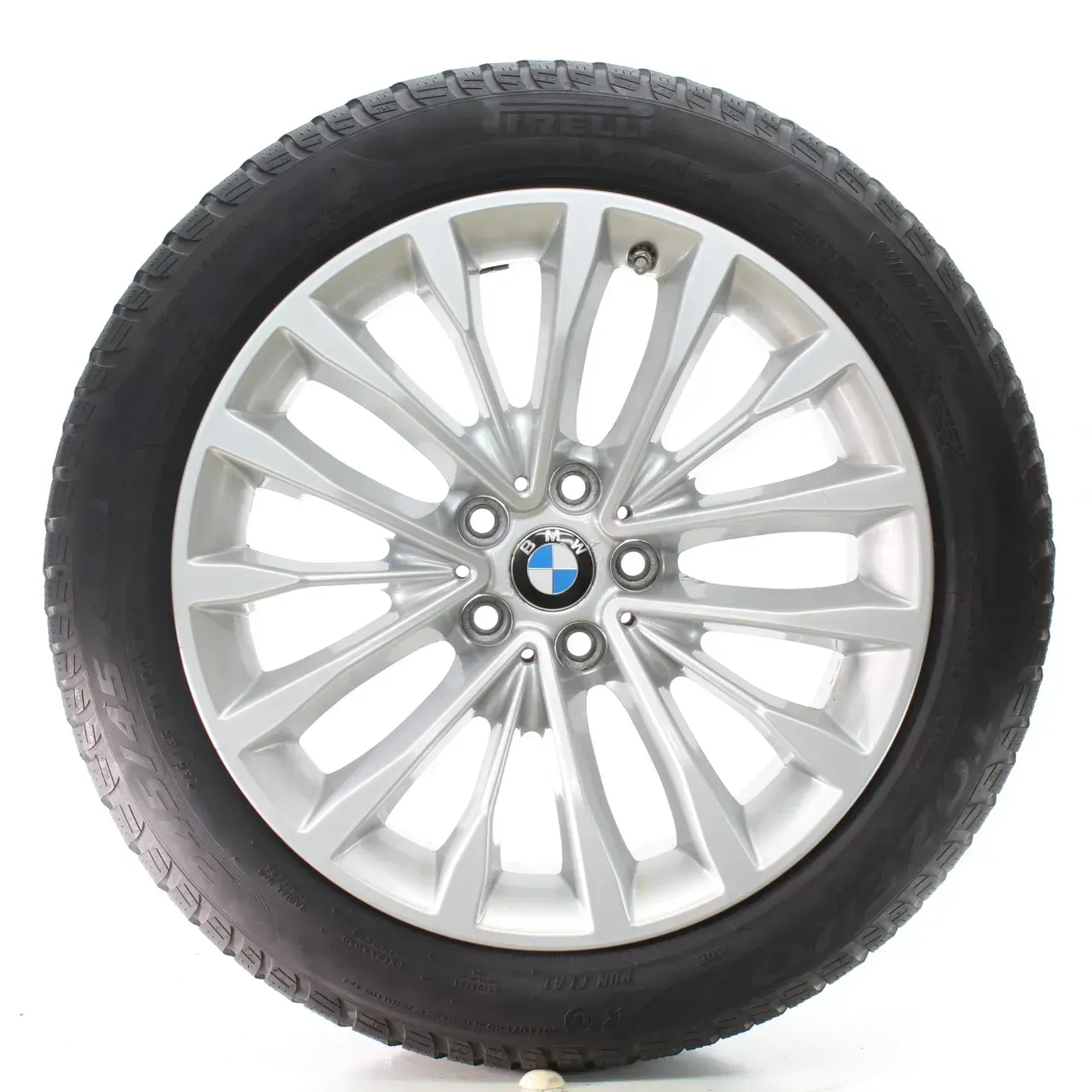 BMW 5er G30 G31 Winterräder W-Speiche 632 Pirelli 245/45R18 100V DOT25 6863418 - Bild 1