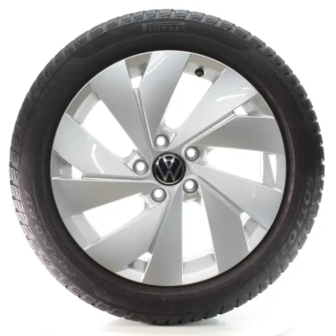 Background image for VW Golf 8 VIII CD1 CG5 Winterräder Belmont Pirelli 205/50R17 DOT25 5H0601025B