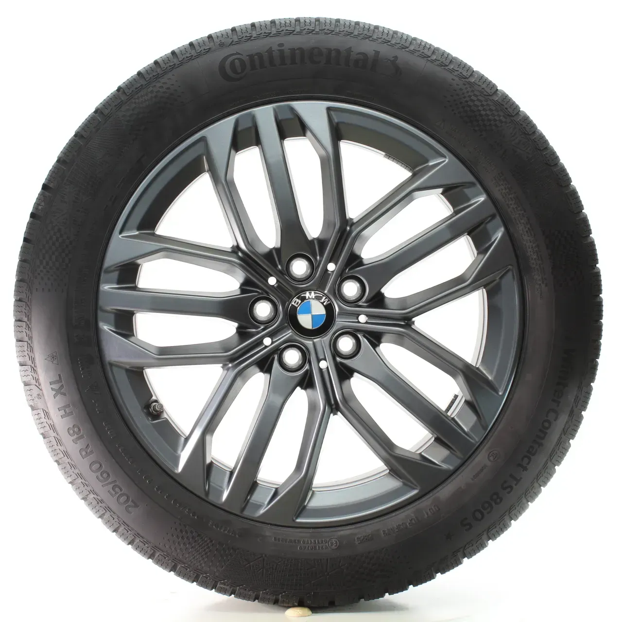BMW X1 U11 X2 U10 Winterräder Doppelspeiche 879 Conti205/60R18 DOT25 6898046 - Bild 1