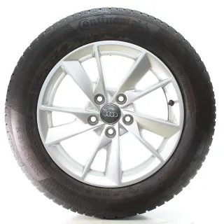 Audi A4 8W Winterräder 5-Arm-Facetten Conti 205/60R16 92H DOT24 8W0601025B - Bild 1