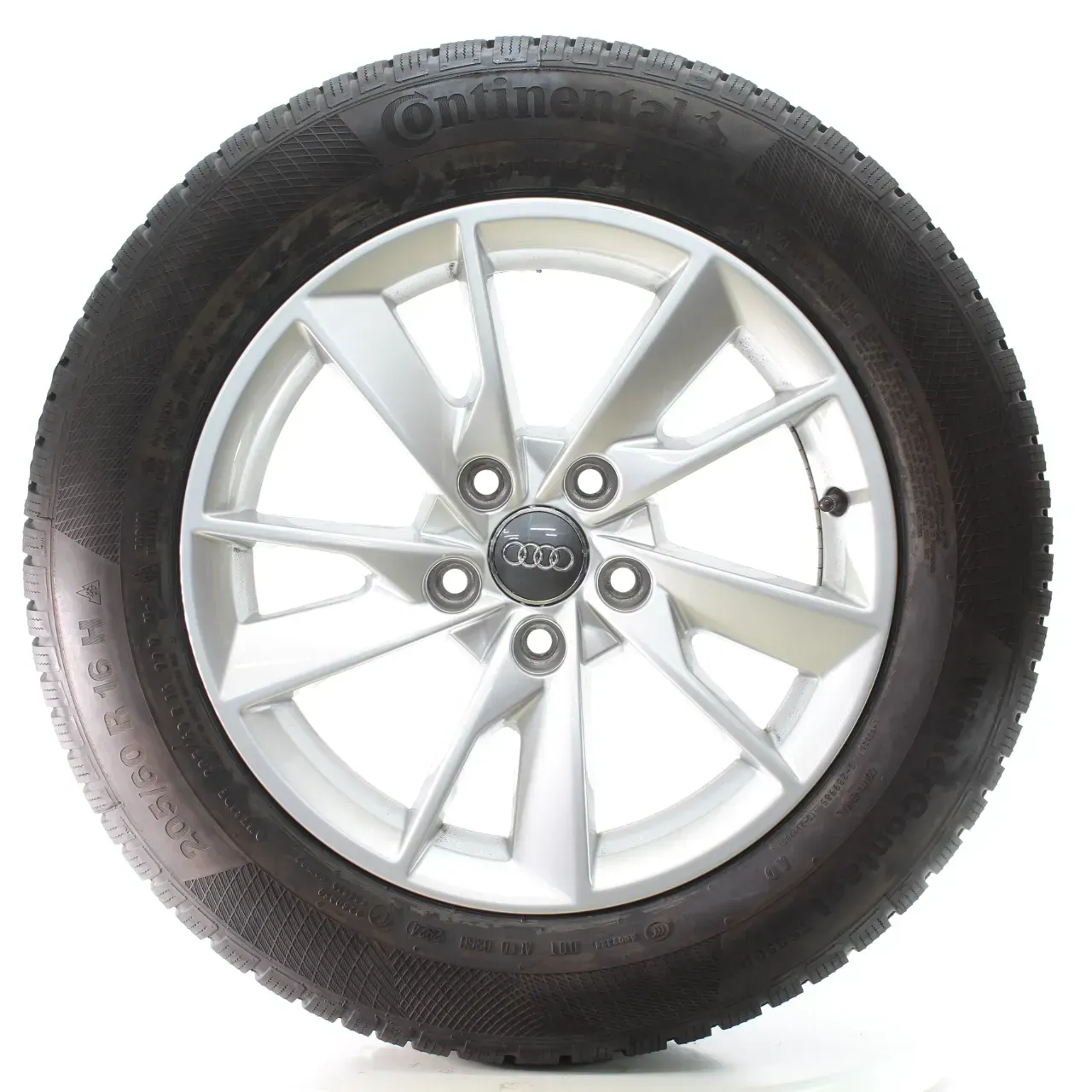 Audi A4 8W Winterräder 5-Arm-Facetten Conti 205/60R16 92H DOT24 8W0601025B - Bild 1