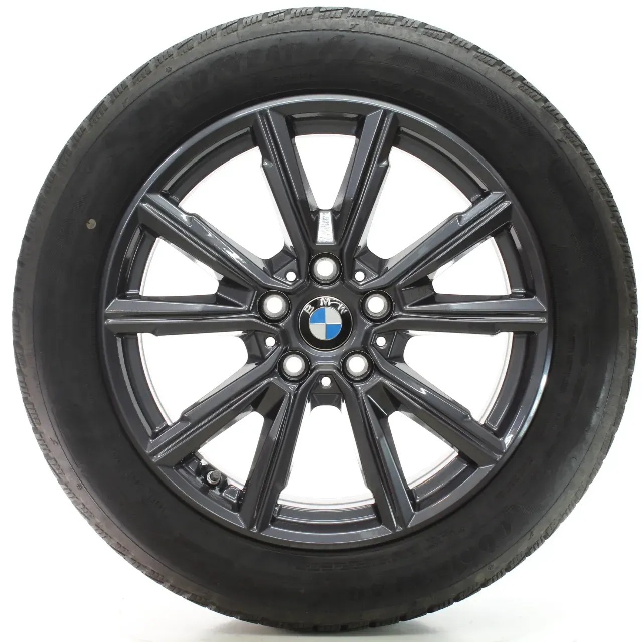 BMW 1er F70 2er F74 Winterräder V-Speiche 967 Goodyear 205/55R17 DOT24 5A45270 - Bild 1