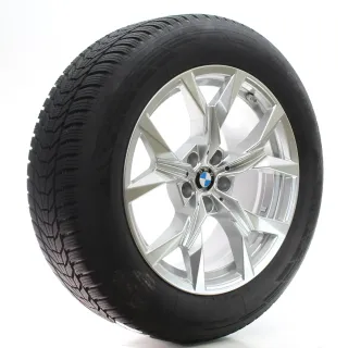 BMW X3 G45 Winterräder Y-Speiche 921 Refined Silver Hankook 225/60R18 DOT24 - Bild 6