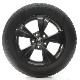 Skoda Octavia IV NX Winterräder 5-Speichen Semperit 205/60R16 DOT23 5E3601025AA - Bild 1