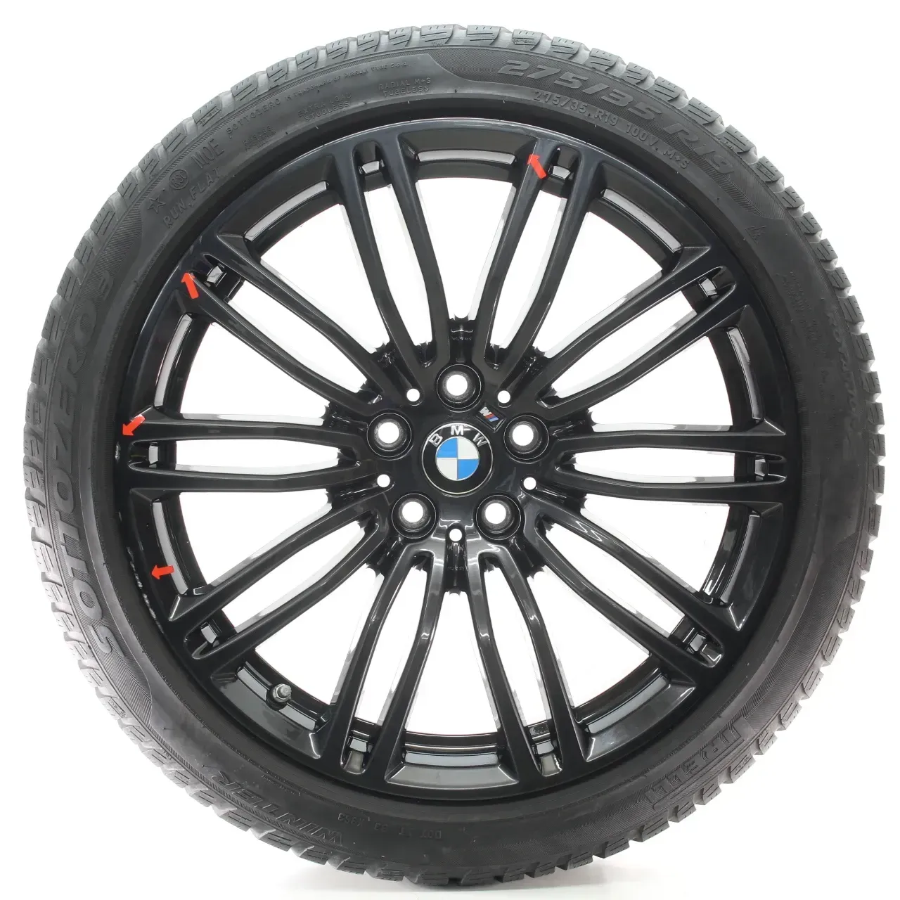 BMW 5er G30 G31 Winterräder M 664 Jet Black Uni 245/40-275/35R19 DOT21 7856925-6 - Bild 1