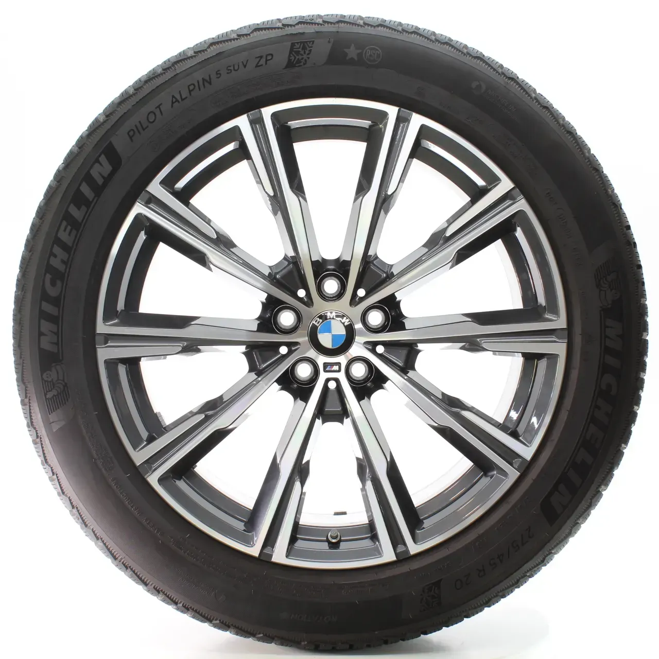 BMW X5 G05 X6 G06 Winterräder Sternspeiche 740 M 275/45R20 110V DOT23 8071996 - Bild 1