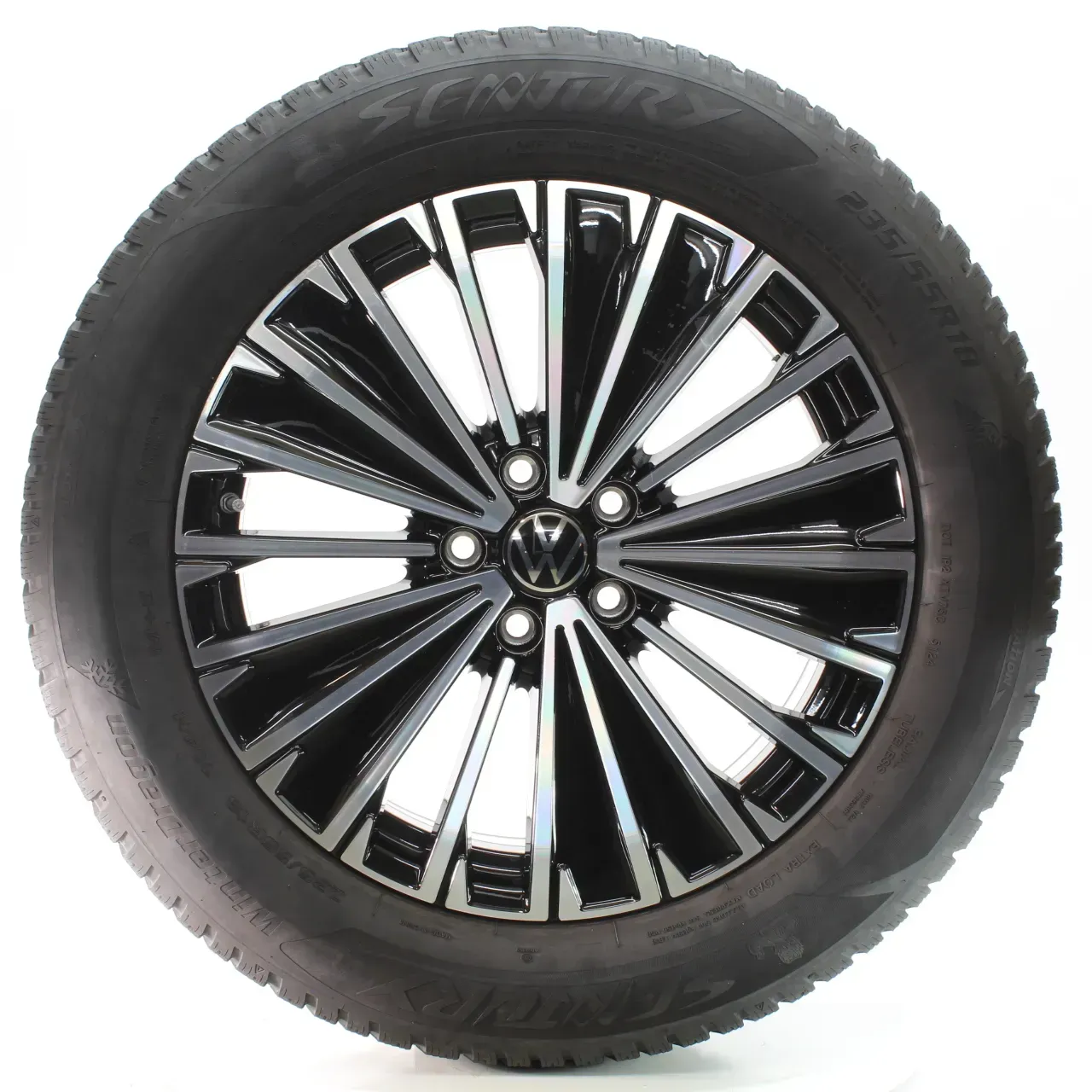 VW Tiguan CT1 Winterräder Napoli Schwarz Sentury 235/55R18 104H DOT24 571601025K - Bild 1