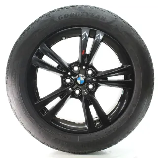 BMW X1 F48 X2 F39 Winterräder Doppelspeiche 385 Goodyear 225/55R17 DOT24 6866673 - Bild 4