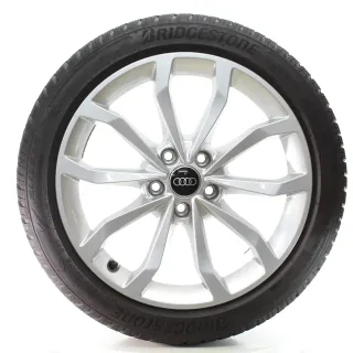 Audi A4 S4 8W Winterräder 10-Speichen V-Design 225/45R18 95H DOT23 8W0601025ED - Bild 1