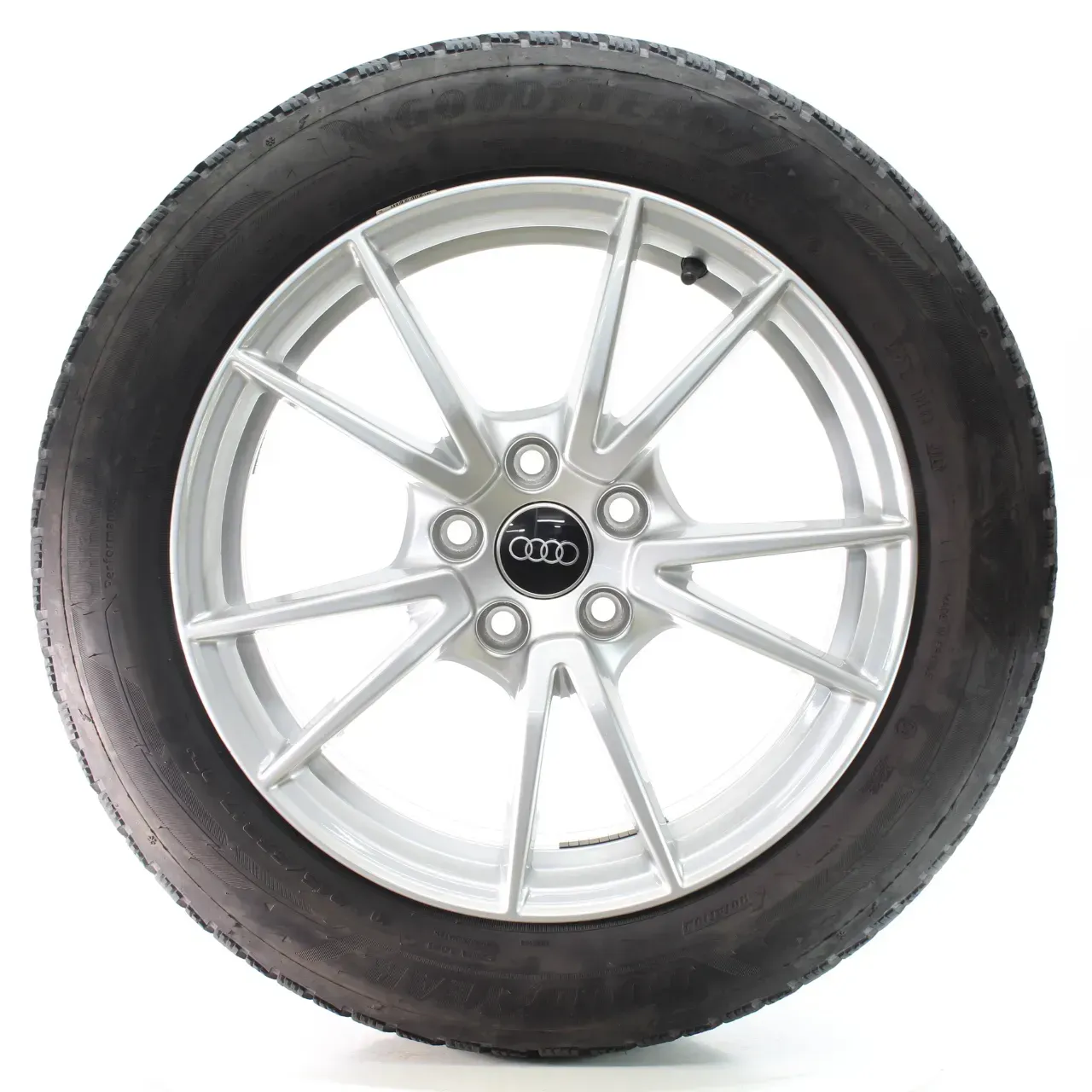 Audi A5 FU B10 Winterräder 5-Doppelspeichen Goodyear 215/55R17 DOT24 8B360102 - Bild 1