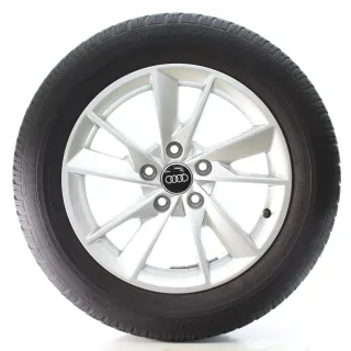 Audi A4 8W Winterräder 5-Arm-Facetten Dunlop 205/60R16 92H 8W0601025B - Bild 2
