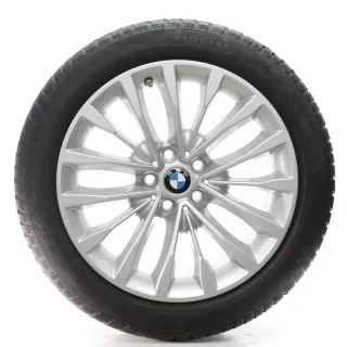 BMW 5er G30 G31 Winterräder W-Speiche 632 Pirelli 245/45R18 100V DOT24 6863418 - Bild 1