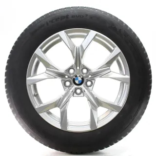 BMW X3 G45 Winterräder Y-Speiche 921 Refined Silver Hankook 225/60R18 DOT24 - Bild 3