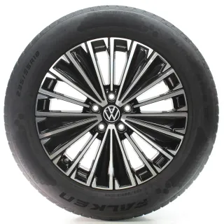 VW Tiguan CT1 Winterräder Napoli Schwarz Glanz Falken 235/55R18 DOT24 571601025K - Bild 2