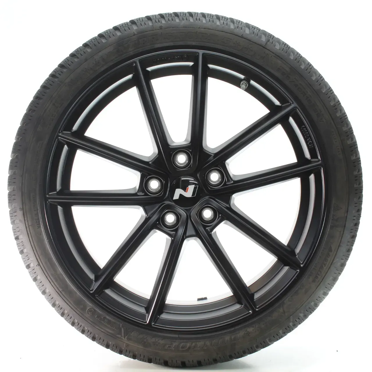 Hyundai i30 i30N PD Winterräder Borbet Schwarz Dunlop 225/40R18 DOT23 KBA53398 - Bild 1