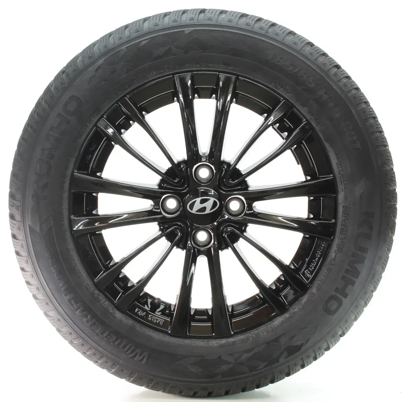 Hyundai i20 GB Bayon BC3 Winterräder Schwarz Kumho 185/65R15 DOT25 KBA 51578 - Bild 1