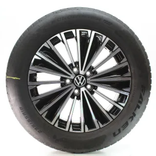 VW Tiguan CT1 Winterräder Napoli Schwarz Glanz Falken 235/55R18 DOT24 571601025K - Bild 2
