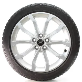 Audi A4 S4 8W Winterräder 10-Speichen V-Design 225/45R18 95H DOT23 8W0601025ED - Bild 1