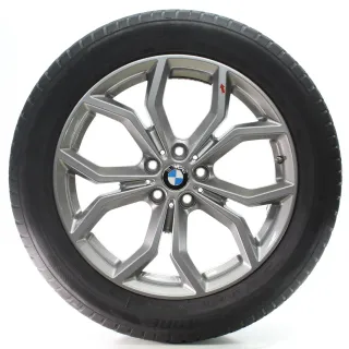 BMW X3 F97 X4 F98 Winterräder Y-Speiche 694 Ferricgrey Bridgestone 245/50R19 - Bild 3