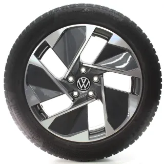VW ID.3 E11 Winterräder East Derry Grau Glanz Continental 215/55R18 10A601025G - Bild 2