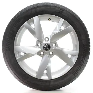 Skoda Octavia IV NX Winterräder Lyra Bridgestone 205/55R17 DOT24 5E3601025AC - Bild 3