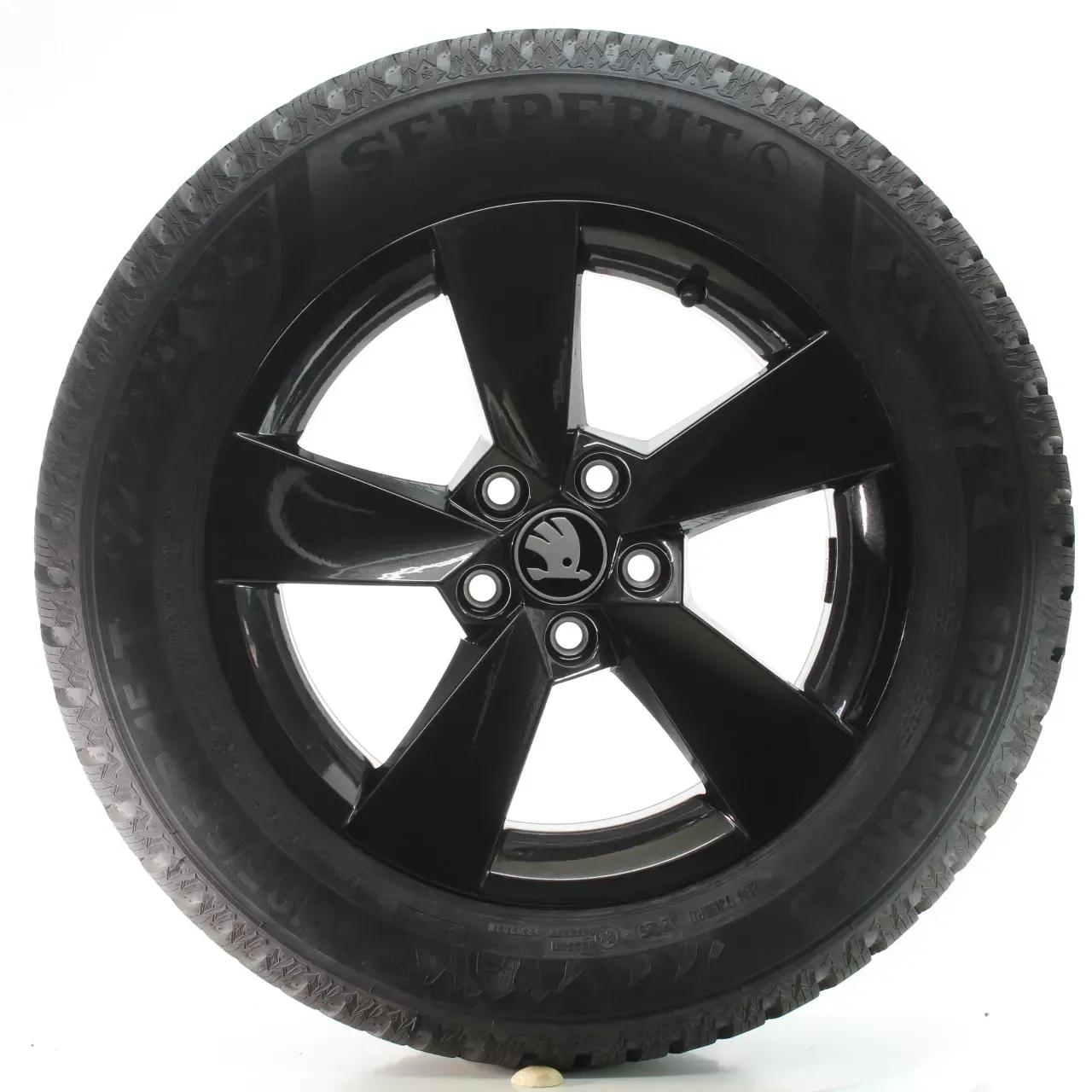 Skoda Fabia IV PJ Winterräder 5-Speichen Grau Semperit 185/65R15 DOT25 6VA601025 - Bild 1