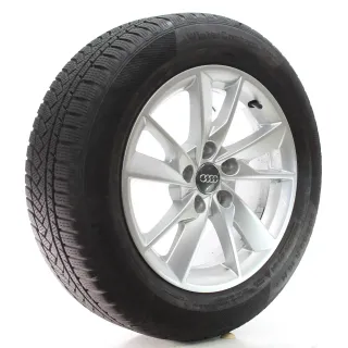 Audi A4 8W Winterräder 5-Arm-Facetten Conti 205/60R16 92H DOT24 8W0601025B - Bild 6
