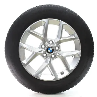 BMW X1 U11 X2 U10 Winterräder Y-Speiche 896 Continental 205/65R17 DOT24 6898299 - Bild 1