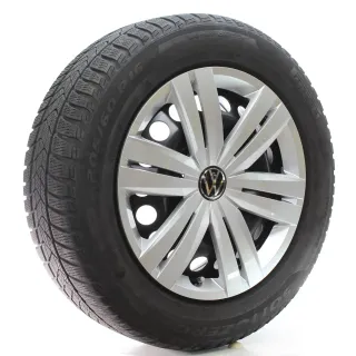 VW Touran 5T1 Winterräder Stahl Pirelli 205/60R16 96H DOT24 5QA601027C/D - Bild 6
