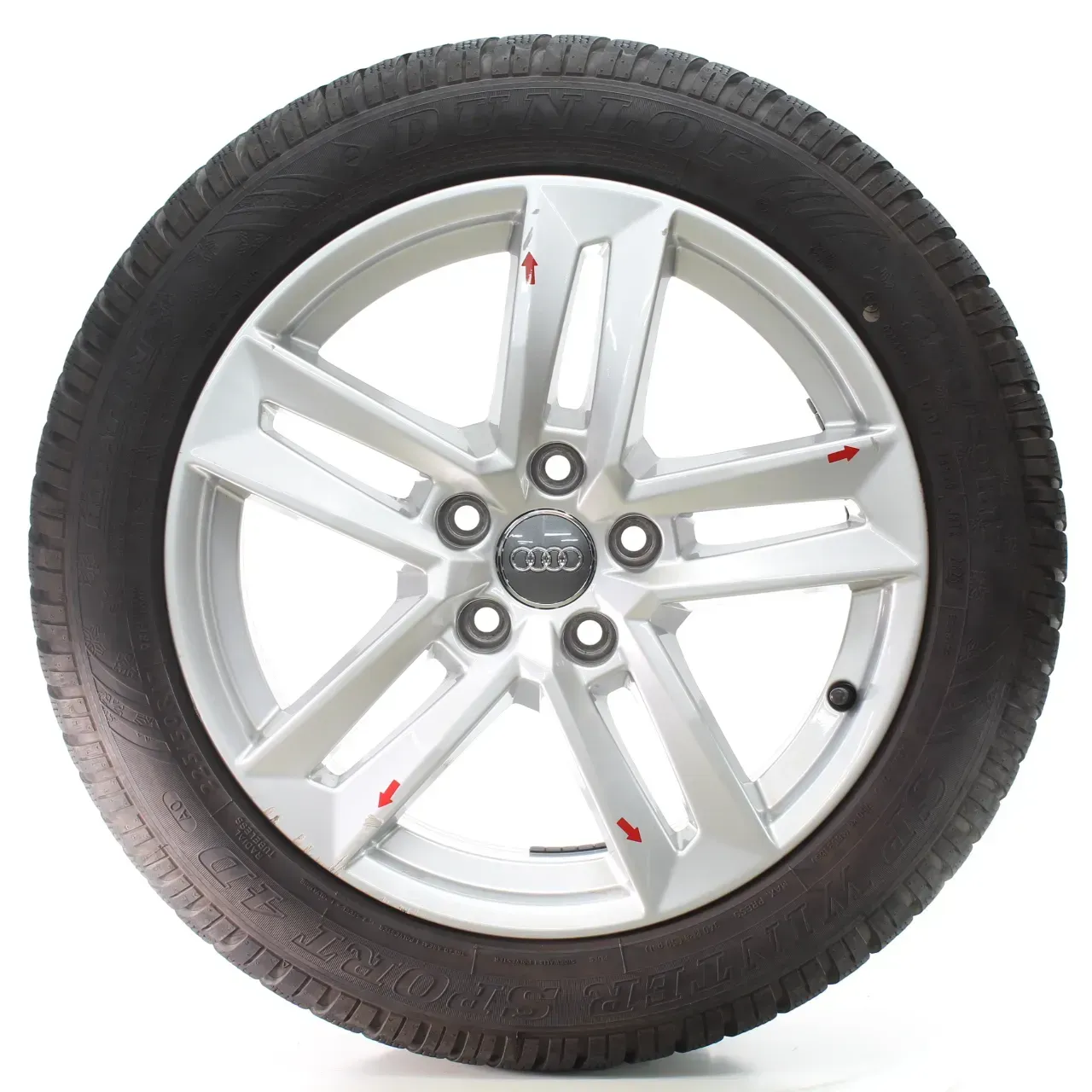 Audi A4 S4 8W Winterräder 5-Parallelspeichen Dunlop 225/50R17 DOT25 8W0601025P - Bild 1