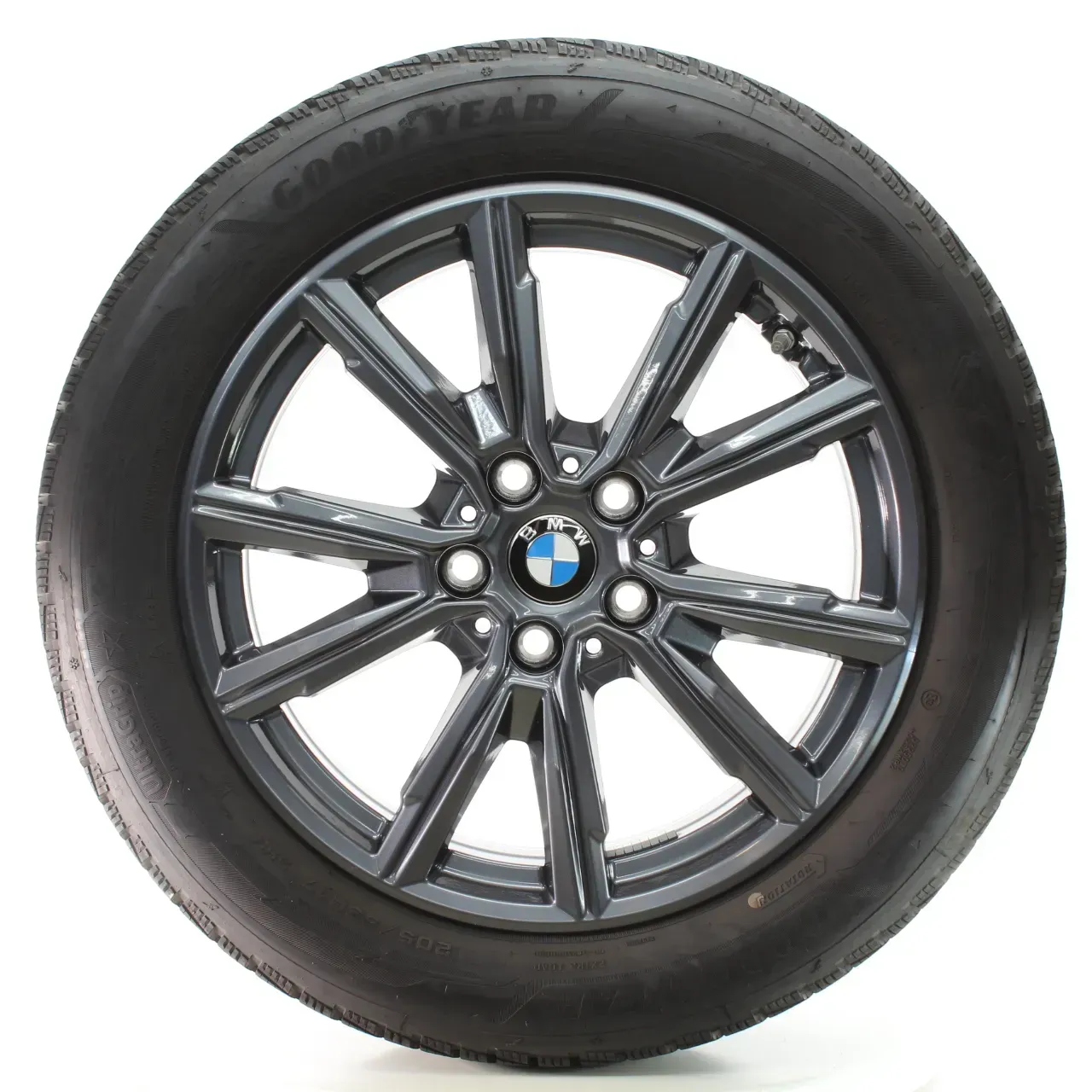 BMW 1er F70 2er F74 Winterräder V-Speiche 967 Goodyear 205/55R17 DOT25 5A45270 - Bild 1