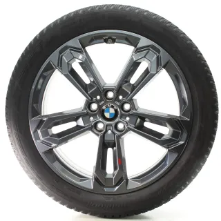 BMW X1 U11 X2 U10 Winterräder Doppelspeiche 1041 Hankook 195/55R19 DOT24 5A661A8 - Bild 2