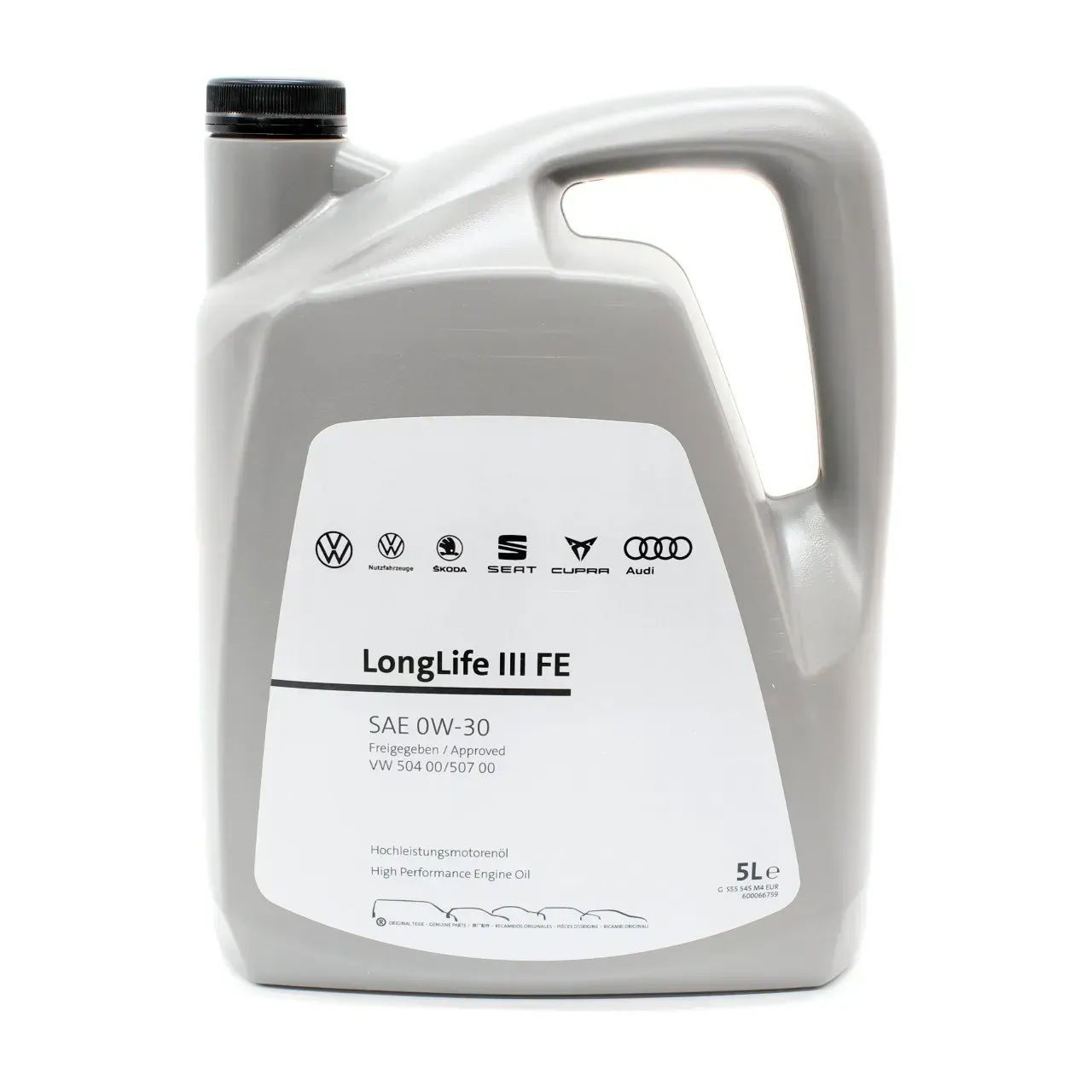 Original VW Audi Skoda Motoröl 0W30 504/50700 LongLife 3 GS55545M4EUR 5L 8,80€/L - Bild 1