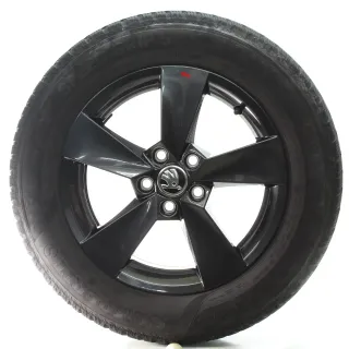 Skoda Fabia IV PJ Winterräder 5-Speichen Grau Semperit 185/65R15 88T 6VA601025 - Bild 4
