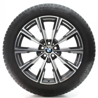BMW X5 G05 X6 G06 Winterräder Sternspeiche 740 M Pirelli 275/45R20 DOT24 8071996 - Bild 3