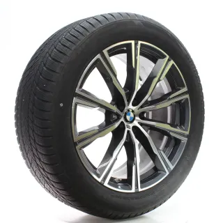 BMW X5 G05 X6 G06 Winterräder Sternspeiche 740 M 275/45R20 110V DOT25 8071996 - Bild 6