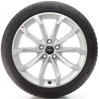 Audi A4 S4 8W Winterräder 5-V-Speichen Continental 245/40R18 DOT24 8W0601025H - Bild 2