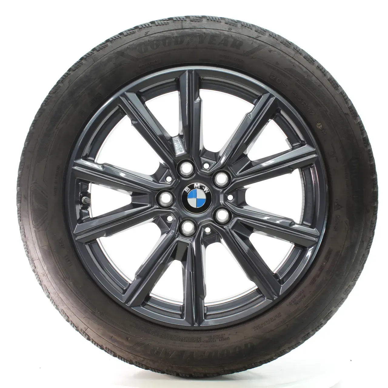 BMW 1er F70 2er F74 Winterräder V-Speiche 967 Goodyear 205/55R17 DOT25 5A45270 - Bild 1