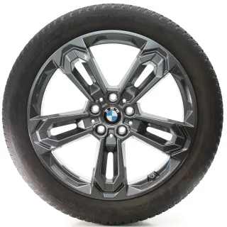 BMW X1 U11 X2 U10 Winterräder Doppelspeiche 1041 Hankook 195/55R19 DOT24 5A661A8 - Bild 3
