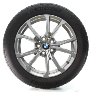 BMW 3er G20 G21 Winterräder V-Speiche 776 Ferricgrey Michelin 225/50R17 6883518 - Bild 1